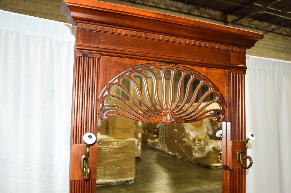 Late 20th Century Mirrored Hall Tree by Pulaski EBTH